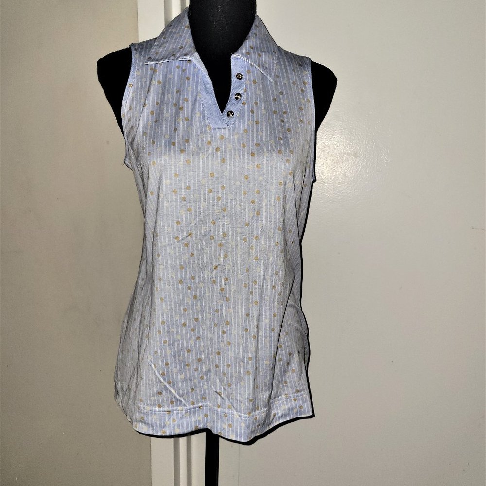 Sport Haley Jewel Button Golf Shirt - L